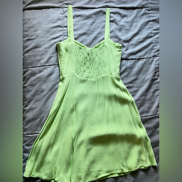 Zara Neon Green Mini Dress - Picture 4 of 6
